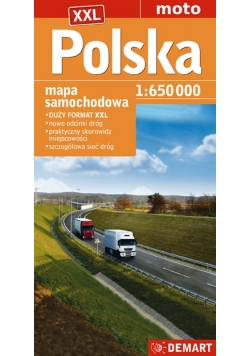 Polska mapa samochodowa 1:650 000