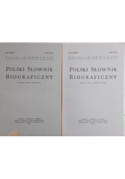 Polski słownik biograficzny zeszyt 140 i 143