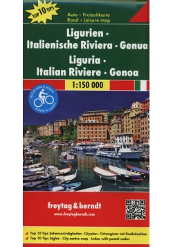 Ligurien Italienische Riviera Genua 1:150 000