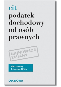 Podatek dochodowy od osób prawnych CIT