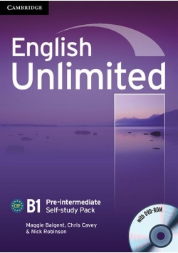 English Unlimited Pre-intermediate Self-study Pack Workbook + DVD