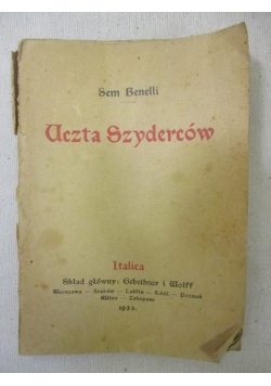 Uczta Szyderców, 1923 r.