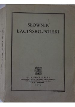Słownik łacińsko -polski, 1925 r.
