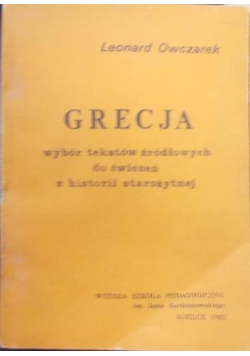 Grecja wybór tekstów źródłowych do ćwiczeń z historii starożytnej