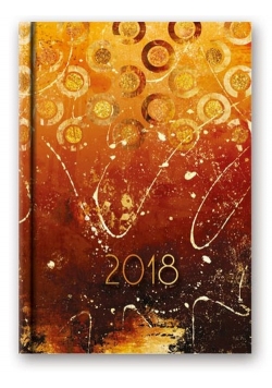 Kalendarz 2018 B6 41D złoty