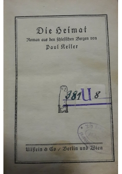 Die Seimat, 1916 r.