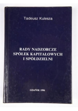Rady nadzorcze spółek kapitałowych i spółdzielni