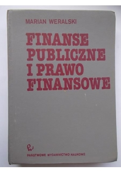 Finanse publiczne i prawo finansowe
