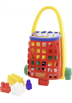 Ciekawa taczka + Klocki Combi Blocks 34 elementów