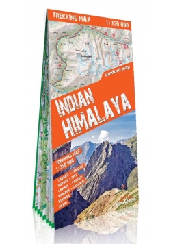 Himalaje Indyjskie (Indian Himalaya) laminowana mapa trekkingowa