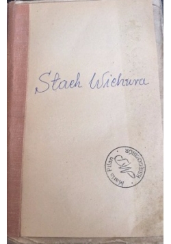 Stach Wichura, powieść historyczna z 1848 r. wydanie II, 1924 r.