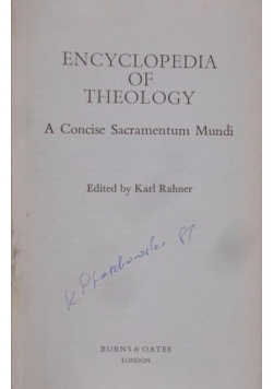 Encyclopedia of Theology