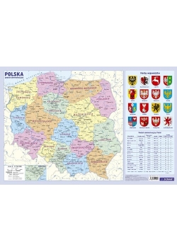 Podkładka Administracyjna mapa Polski