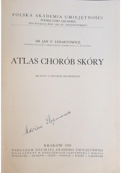Atlas chorób skóry, 1939 r.