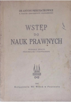Wstęp do nauk prawnych, 1947 r.