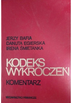 Kodeks wykroczeń. Komentarz