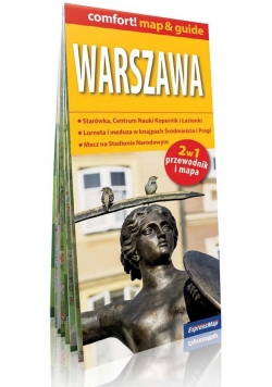 Warszawa 2 w 1 przewodnik i mapa