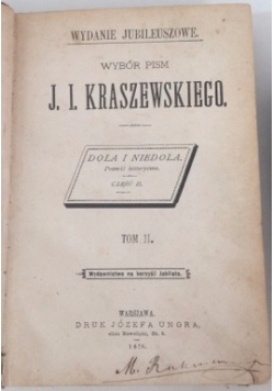 Dola i niedola, tom 2, 1878 r.