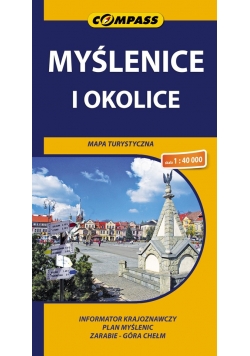 Myślenice i okolice Mapa turystyczna 1:40 000