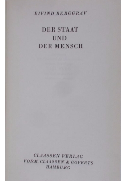 Der staat und der mensch,1946r