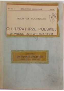 O literaturze Polskiej w wieku XIX
