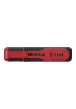 Zakreślacz fluorescencyjny Donau D-text czerwony