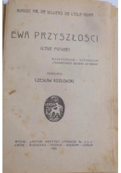 Ewa Przyszłości. 1922r.
