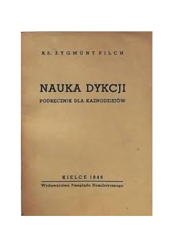 Nauka dykcji podręcznika dla kaznodziejów, 1946
