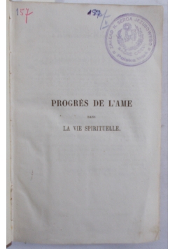 Progres de L'ame, 1861 r.
