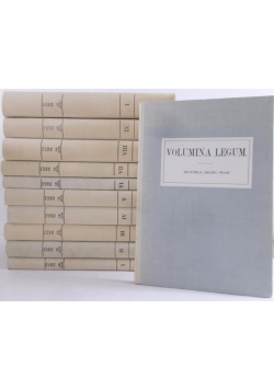Volumina Legum, zestaw  11 książek, reprint