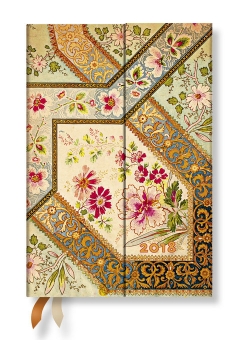 Kalendarz 2018 Filigree Floral Ivory Mini Horizontal