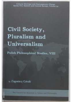 Civil Society, Pluralism and Universalism