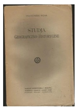 Studja Geograficzno-Historyczne, 1925r.