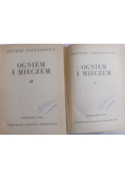 Ogniem i mieczem, Tom I-II,III-IV, 1949r.