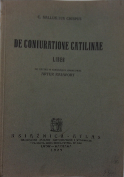 De Coniuratione catilinae, 1929 r.