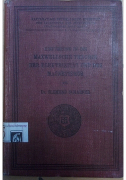 Maxwellsche theorie der..., 1908 r.