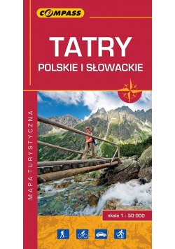 Tatry polskie i słowackie mapa laminowana