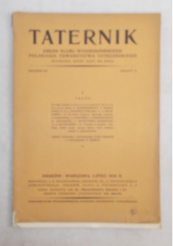 Taternik rocznik XX, 1936 r.