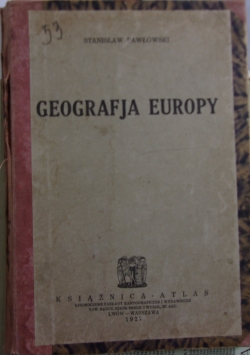 Geografja Europy, 1927 r.