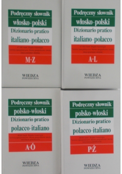 Podręczny słownik polsko - włoski - zestaw 4 książek