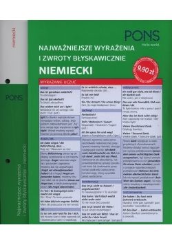 Błyskawicznie zwroty i wyrażenia niemieckie