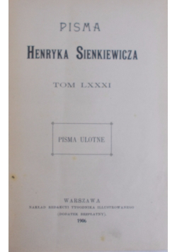 Pisma , 1906