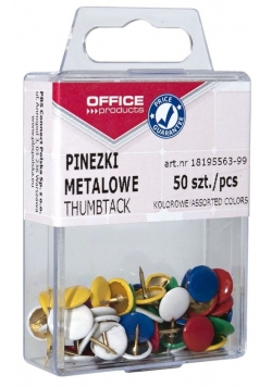 Pinezki kolorowe 50 sztuk