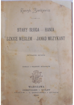 Hania , Janko muzykant-1899r