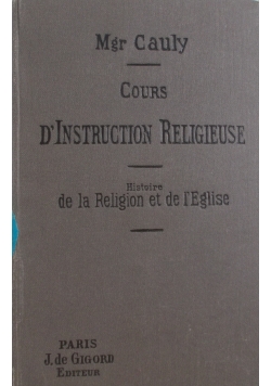D'instruction Religieuse, 1909 r.