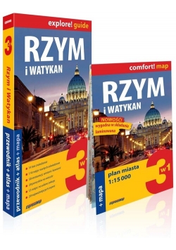Rzym i Watykan explore! Guide 3w1: przewodnik + atlas + mapa