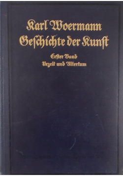 Geschichte der Runft , tom 1  1915r.