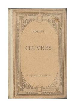 Œuvres d'Horace, 1920r.