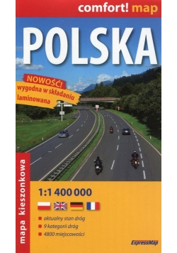 Polska mapa kieszonkowa 1:1 400 000