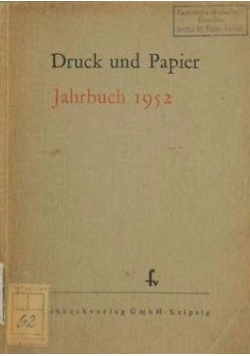 Druck und Papier Jahrbuch 1952